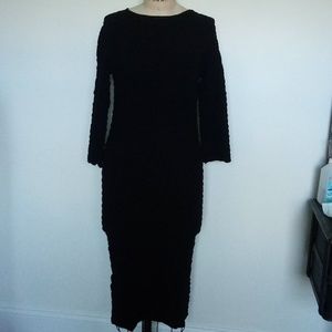 Tees by Tina Black Maternity Dress One Size